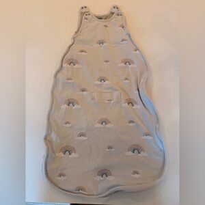 Neutral Rainbow Print Sleep Sack for Kids - Beige